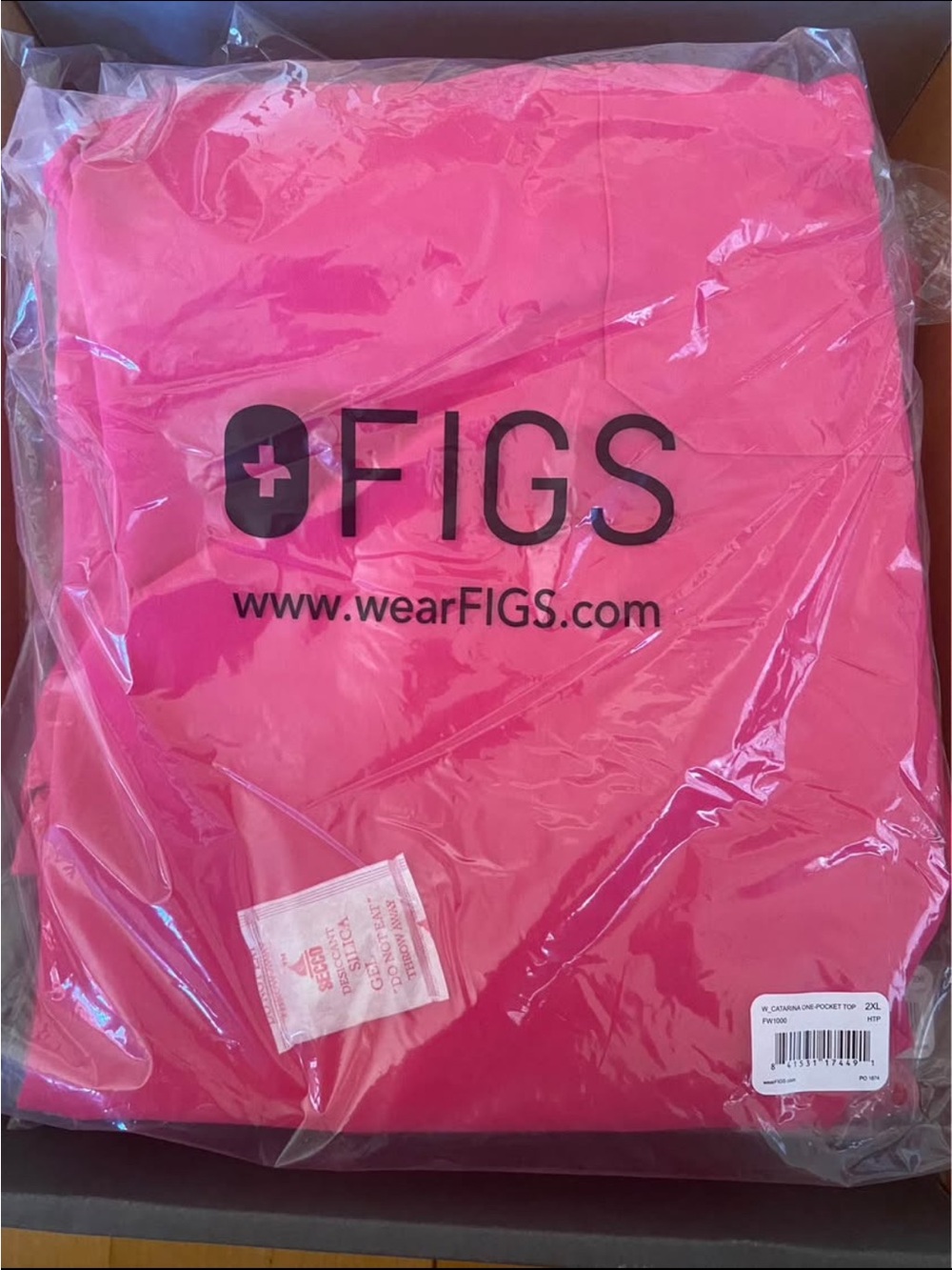 Figs Scrubs SUPER SET (2 tops + Pants) Shocking Pink, NEW W/ TAGS, ALL Size 2XL - Picture 6 of 11